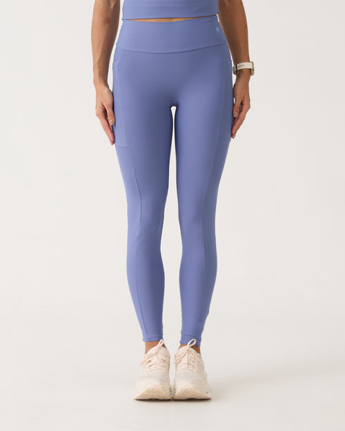 Legging com Bolso Run - Azul Seco