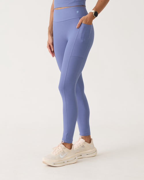 Legging com Bolso Run - Azul Seco