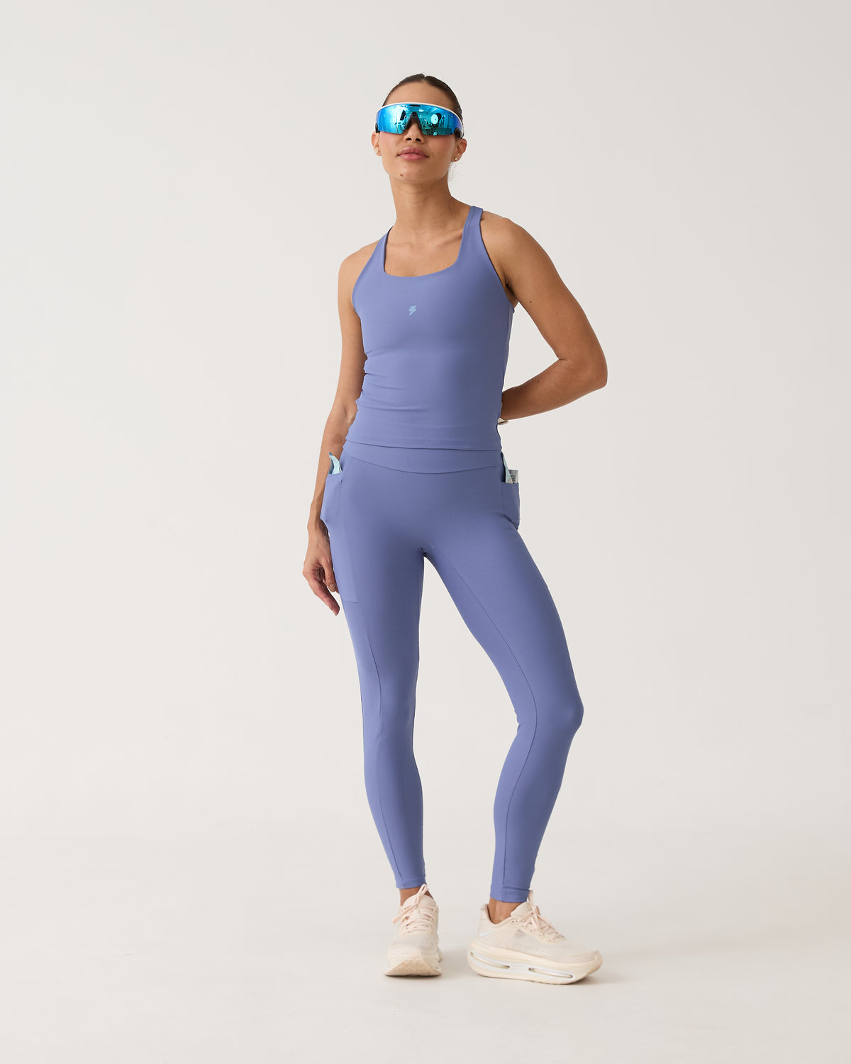 Legging com Bolso Run - Azul Seco