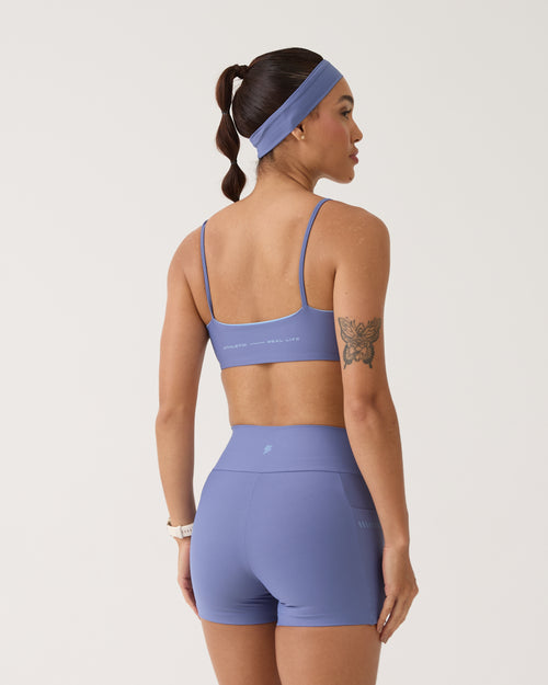 Short com Bolso Run Club - Azul Seco