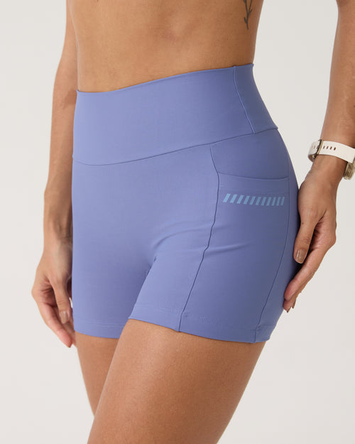 Short com Bolso Run Club - Azul Seco