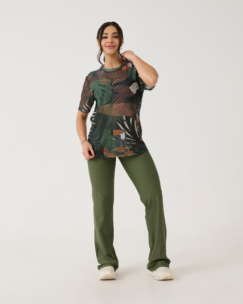 Camisão de Tule Estampado - Tucano