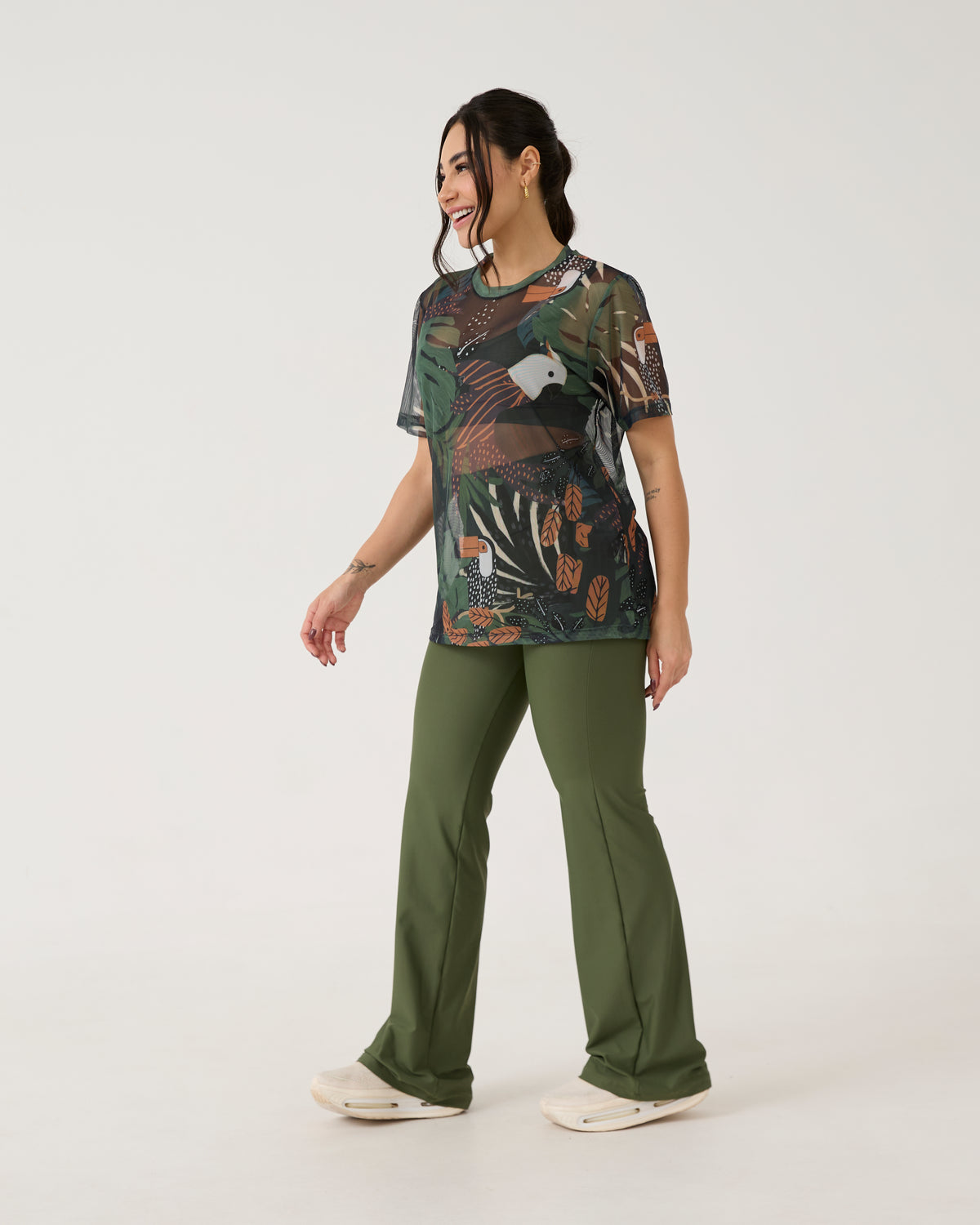 Camisão de Tule Estampado - Tucano