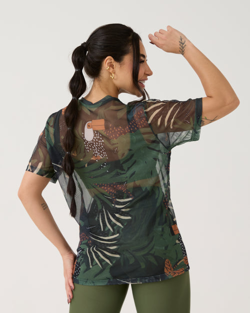 Camisão de Tule Estampado - Tucano