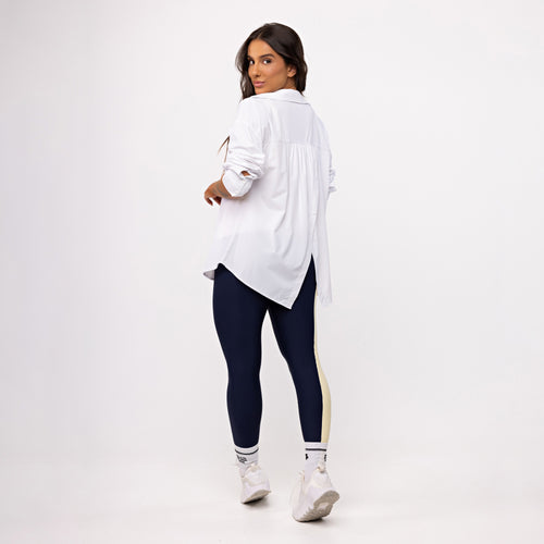 Meia Daily Atleta da Vida Real Poliamida - Branco & Preto