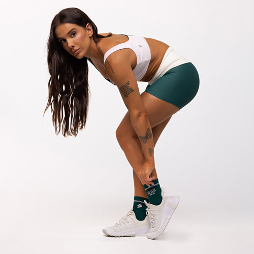 Meia Daily Atleta da Vida Real Poliamida - Esmeralda & Ballet