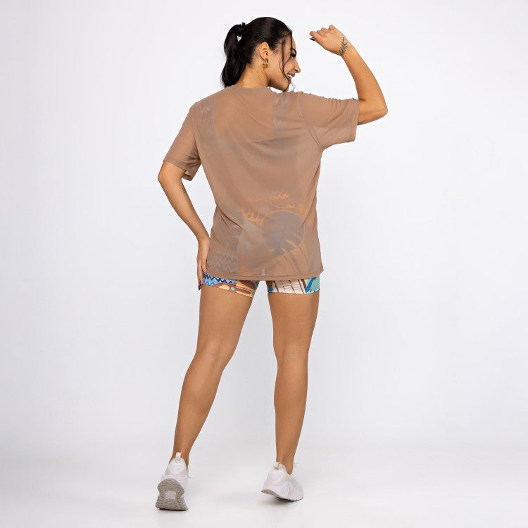 Camisão de Tule - Caramelo Claro