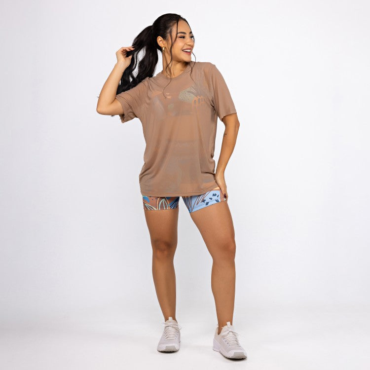 Camisão de Tule - Caramelo Claro