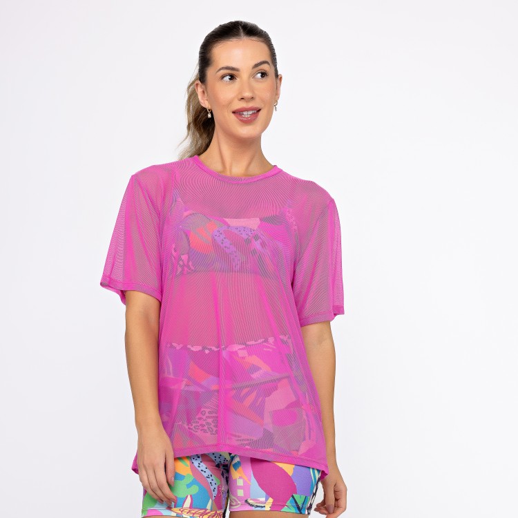 Camisão de Tule - Pink Supreme