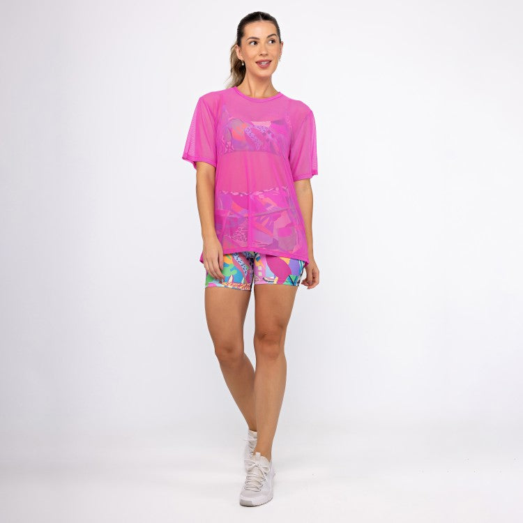 Camisão de Tule - Pink Supreme