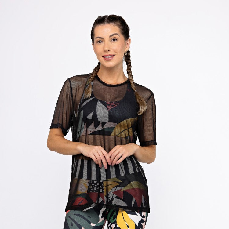 Camisão de Tule - Preto