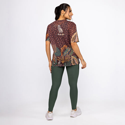 Camisão de Tule Estampado - Choco Forest