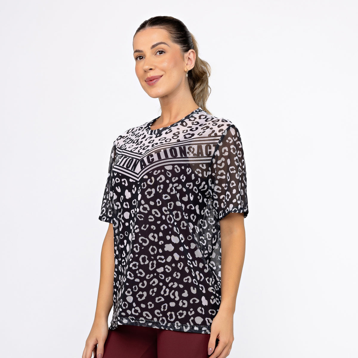Camisão de Tule Estampado - Panther Action