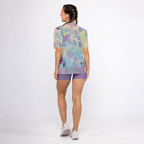 Camisão De Tule Estampado - Oásis