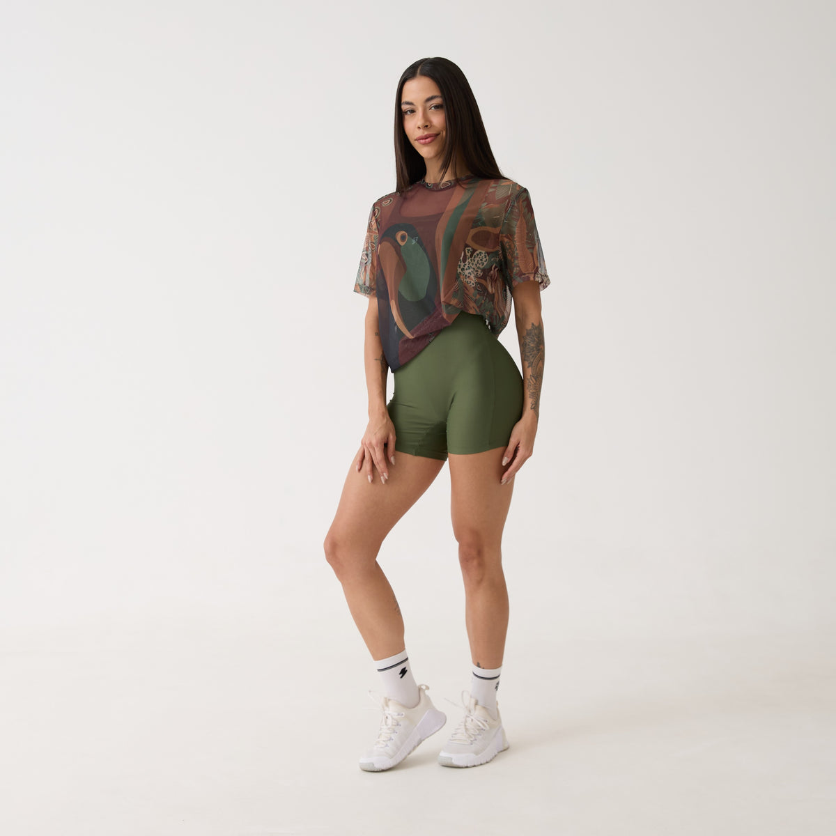 Camisão de Tule Estampado - Terra Nativa