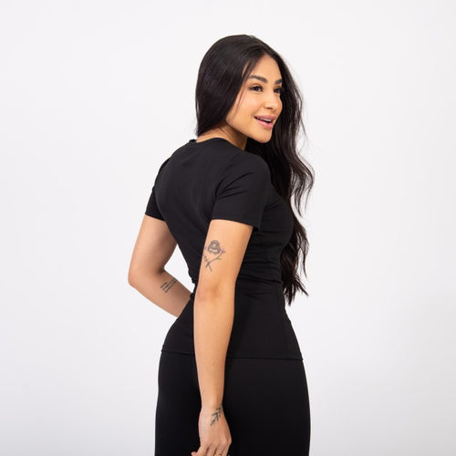 Blusa Baby Look Comfort - Preto