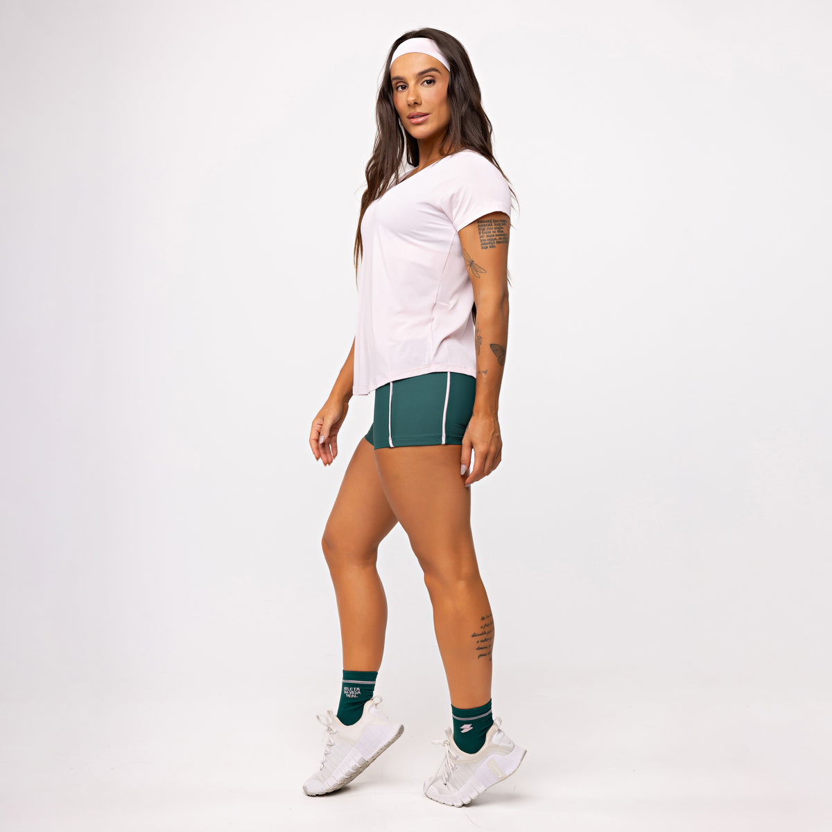 Blusa Basic Gola V - Ballet