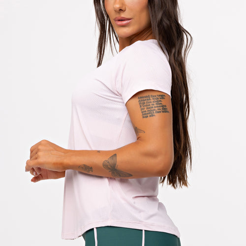 Blusa Basic Gola V - Ballet