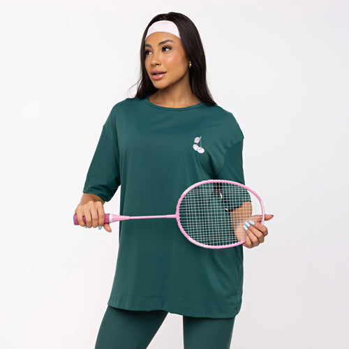 T-shirt Oversized Sport Tennis Club - Esmeralda
