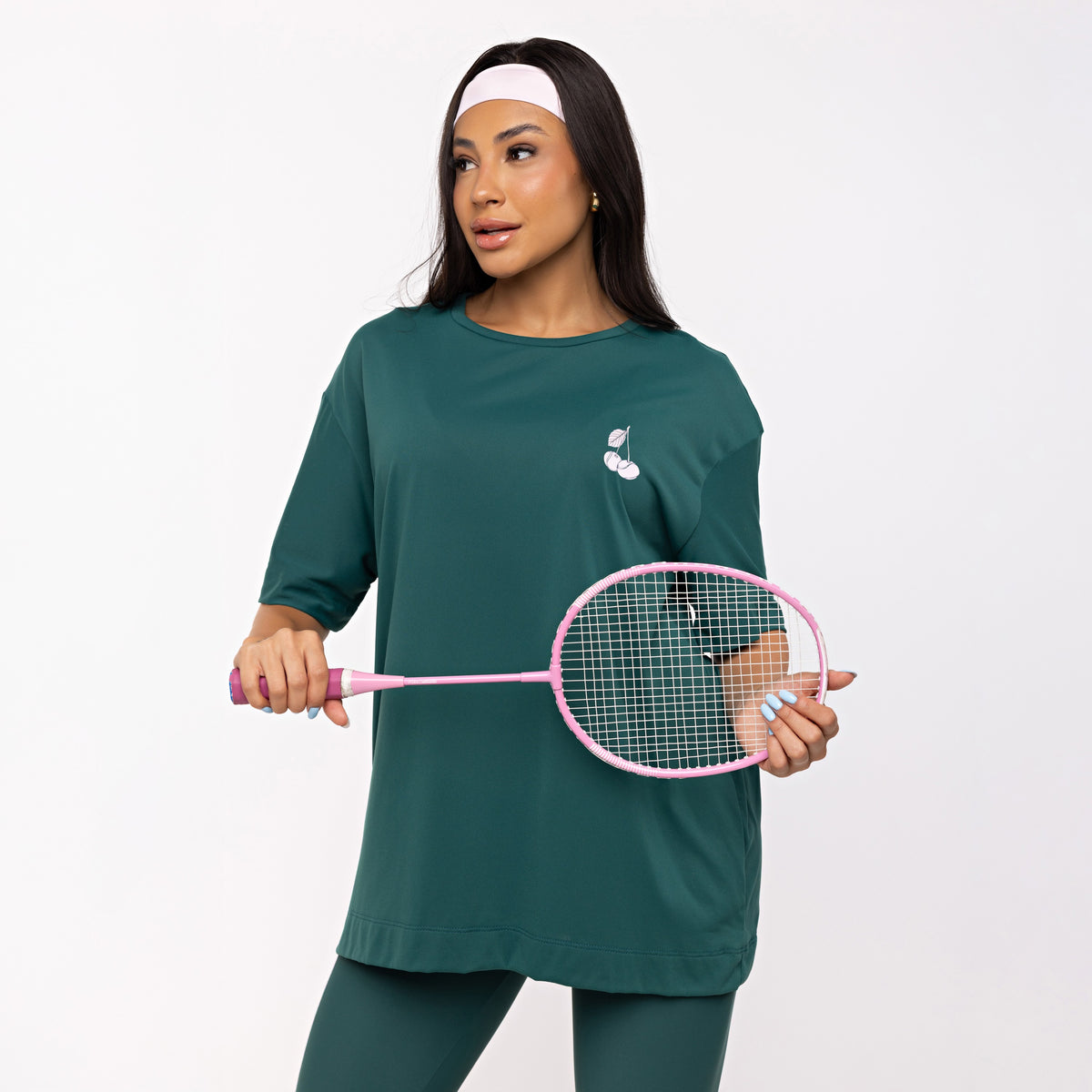 T-shirt Oversized Sport Tennis Club - Esmeralda