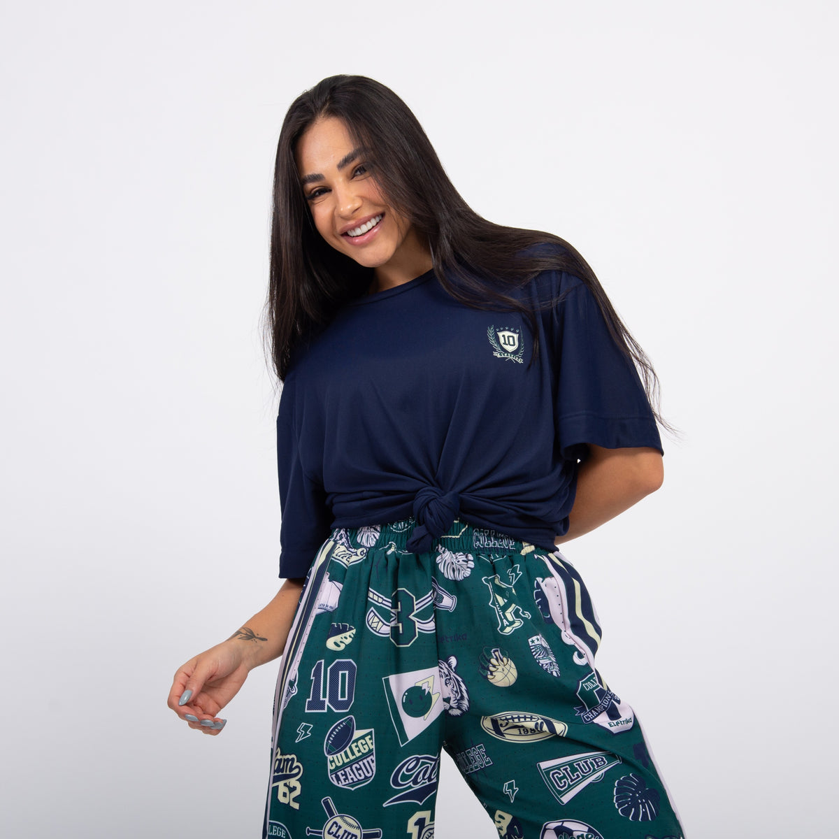 T-shirt Oversized Sport Club Brasil - Marinho Profundo