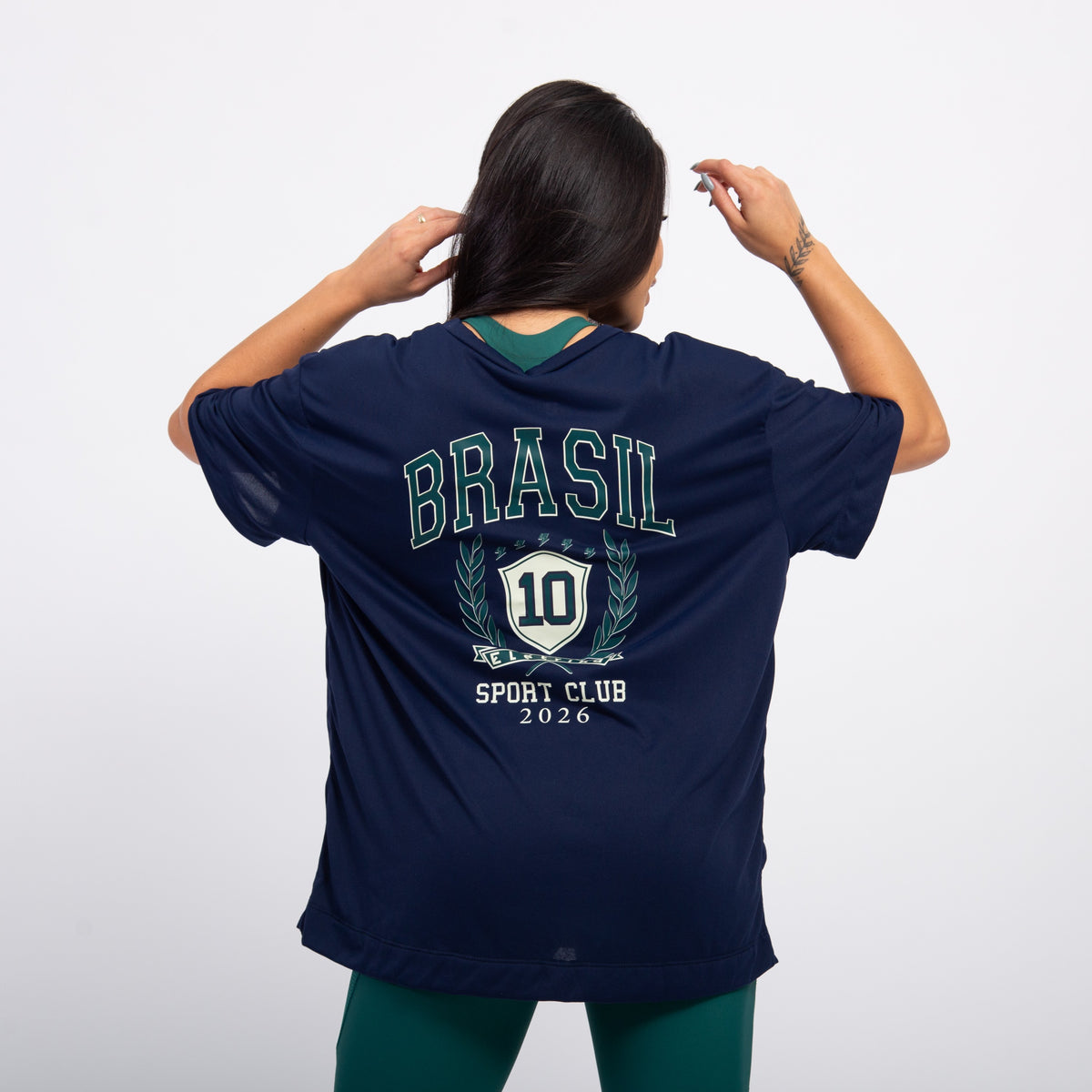 T-shirt Oversized Sport Club Brasil - Marinho Profundo