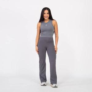 Calça Flaire Soft com Bolso - Cinza Névoa