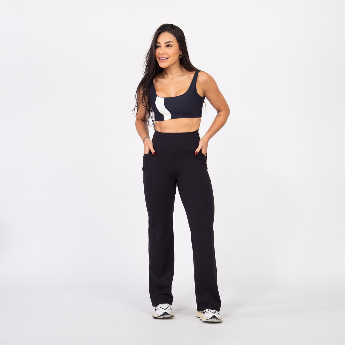 Calça Flaire Soft com Bolso - Preto