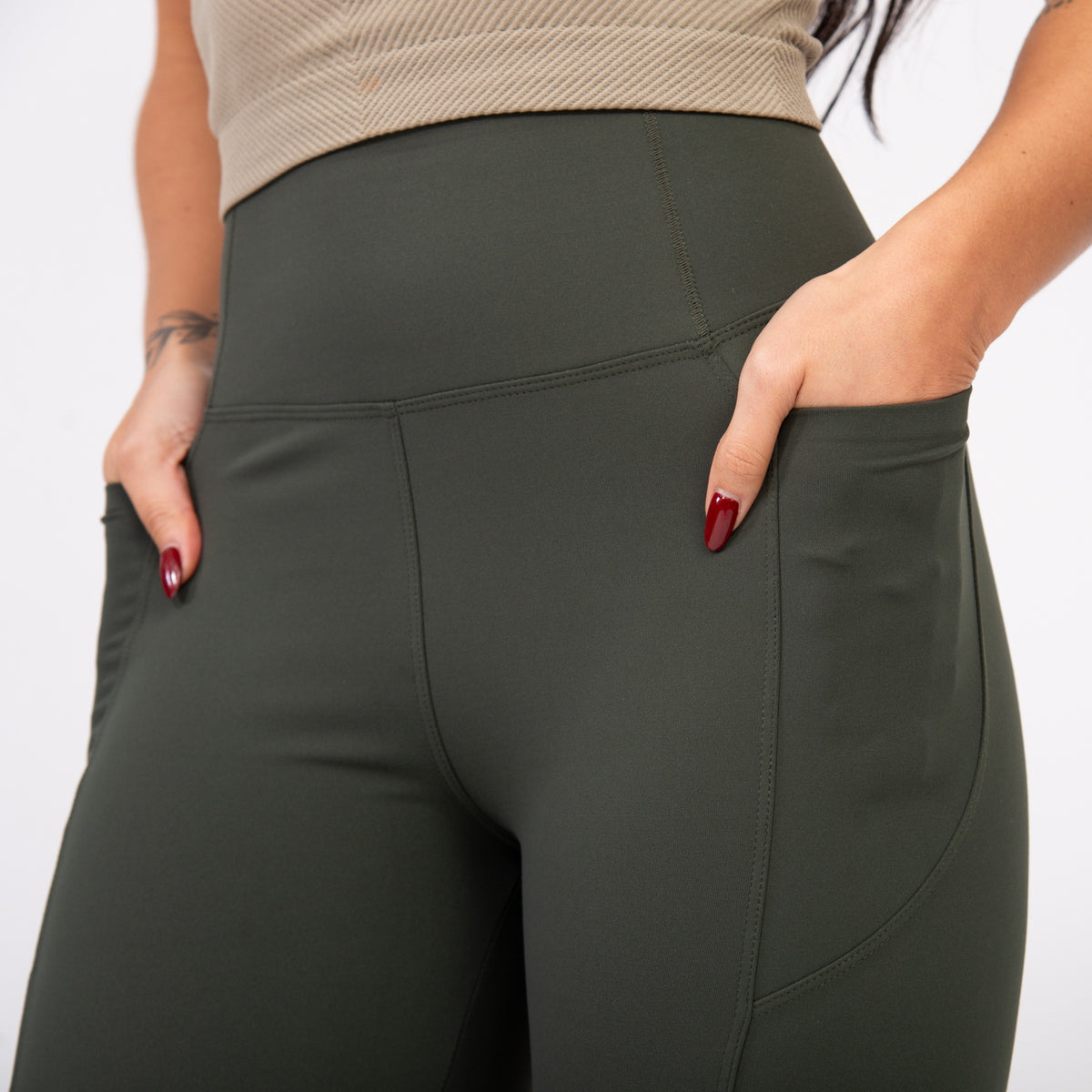 Calça Flaire Soft com Bolso - Verde Pinheiro