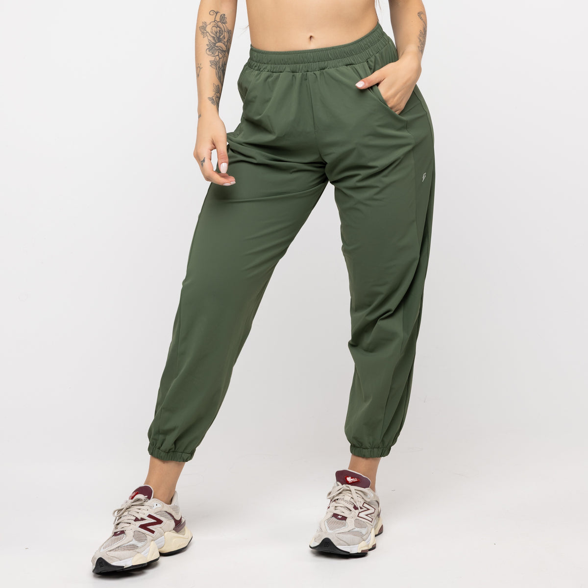 Calça Jogger Bolso Tech Fit - Verde Oliva