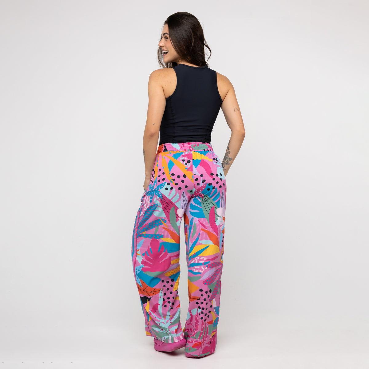 Calça Sport High Tech Estampada - Onça Pop