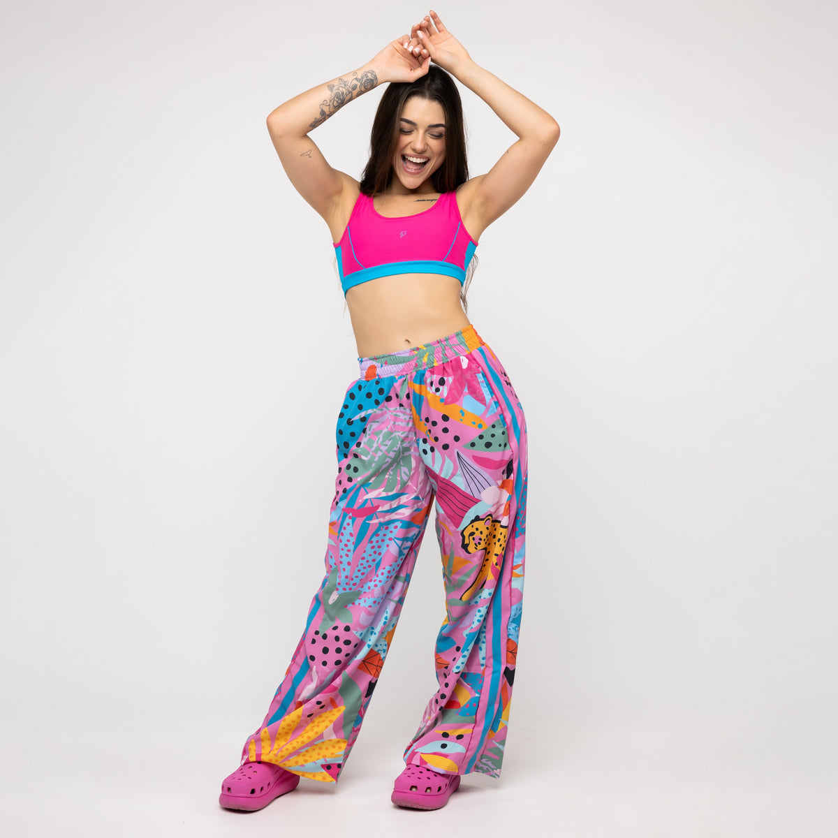 Calça Sport High Tech Estampada - Onça Pop