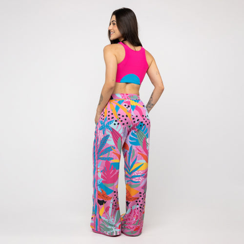 Calça Sport High Tech Estampada - Onça Pop