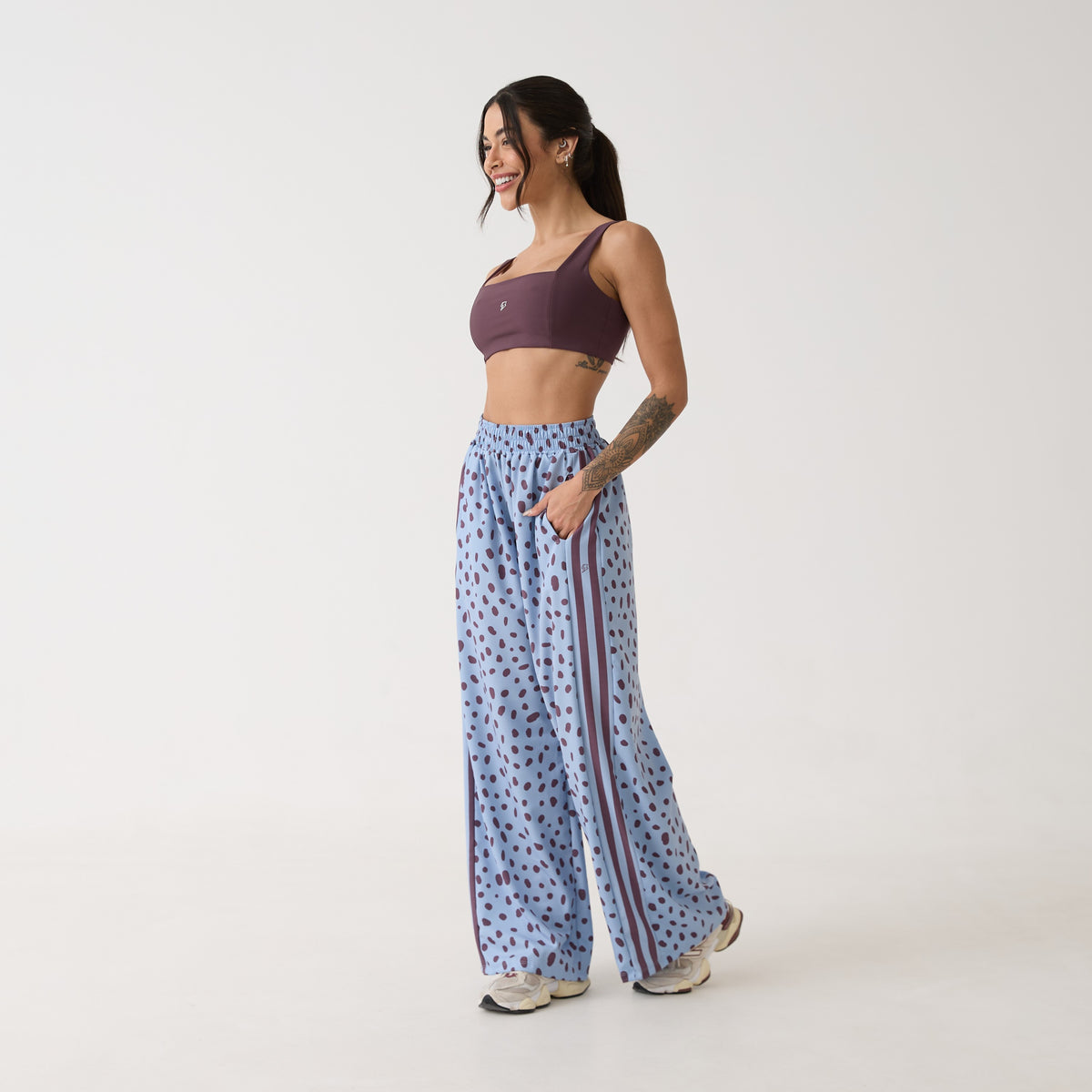 Calça Sport High Tech Estampada - Polka Dot