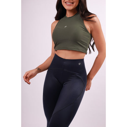 Cropped Nadador Skin - Verde Oliva