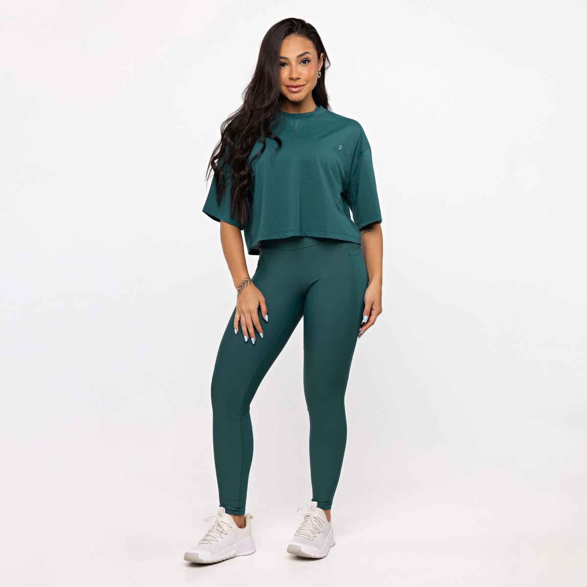 Cropped Mesh - Esmeralda