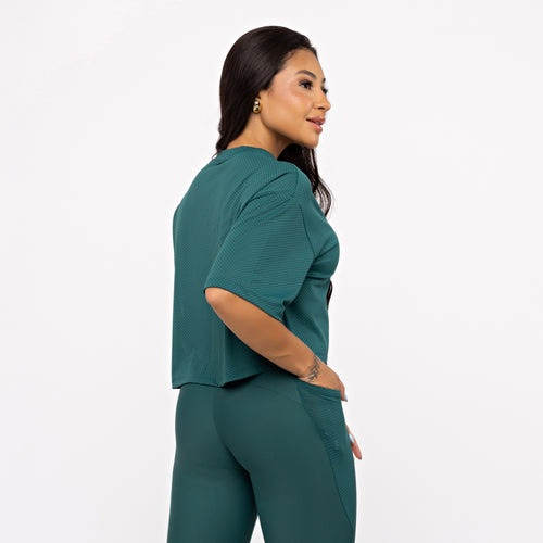 Cropped Mesh - Esmeralda