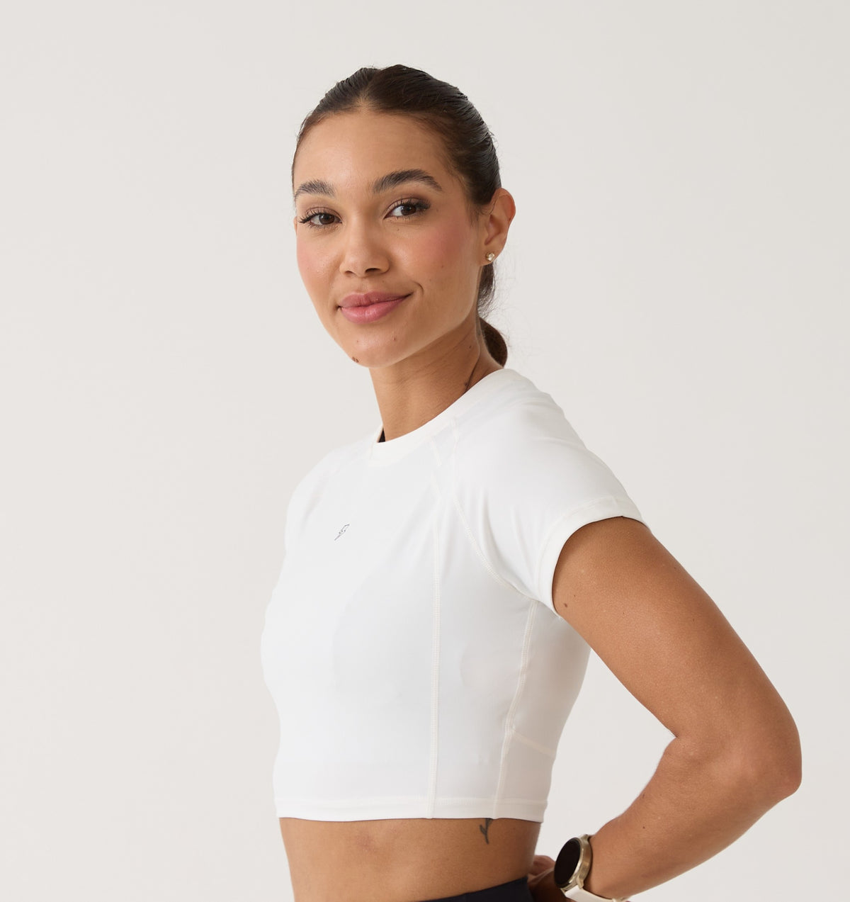Cropped Raglan Anatômico - Branco