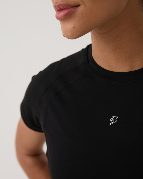 Cropped Raglan Anatômico - Preto