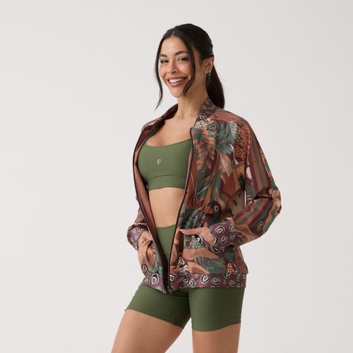 Jaqueta Bomber Estampada - Terra Nativa