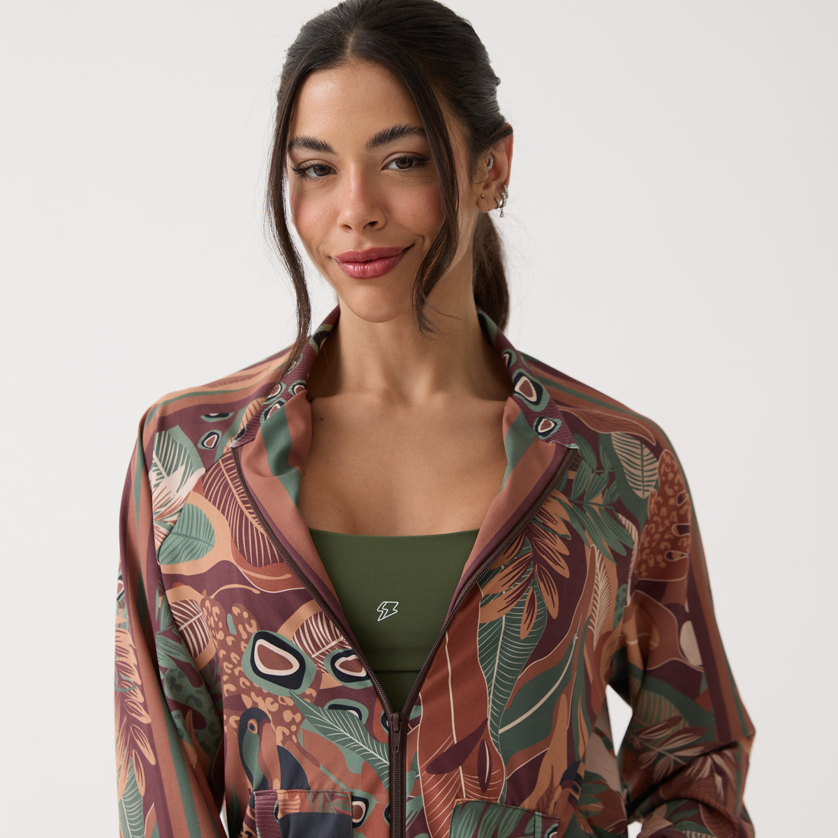 Jaqueta Bomber Estampada - Terra Nativa