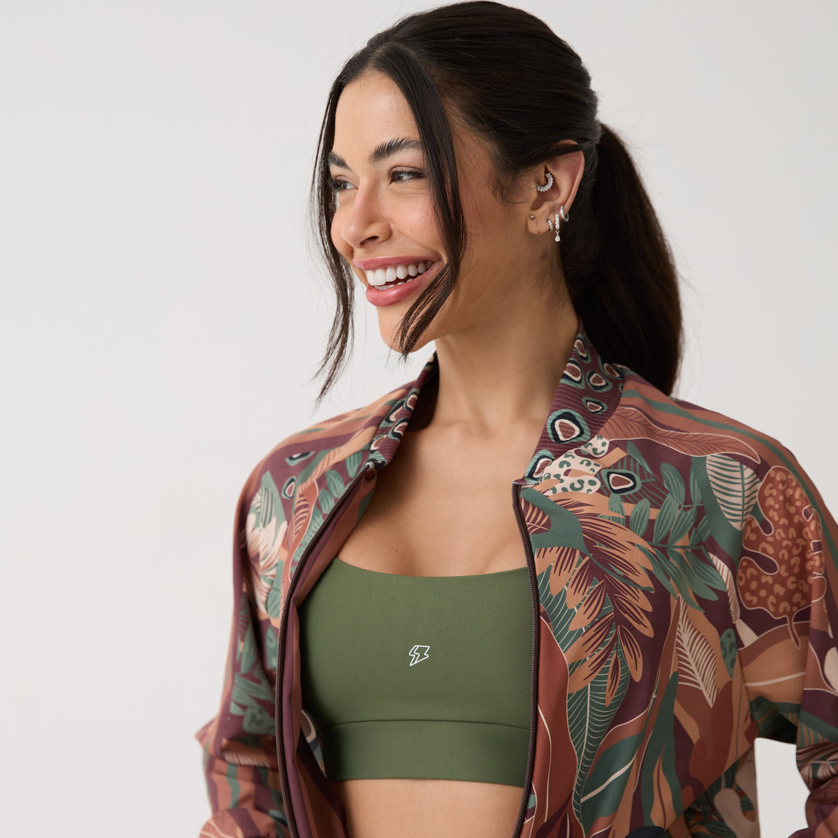 Jaqueta Bomber Estampada - Terra Nativa