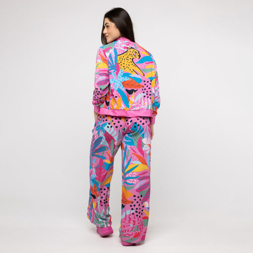 Jaqueta Bomber Estampada - Onça Pop
