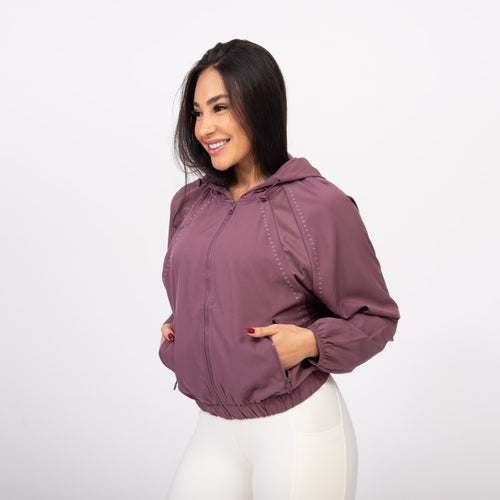 Jaqueta Corta-Vento Velocity - Uva Suave