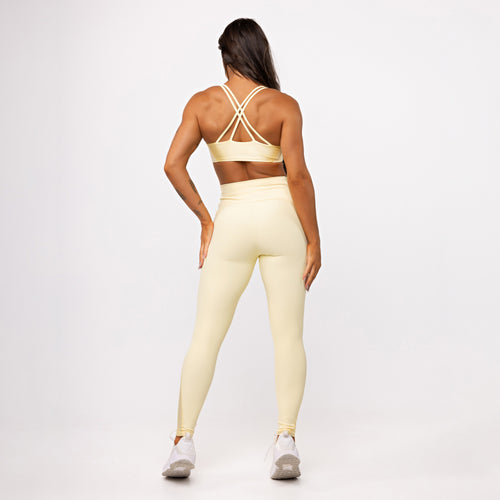 Legging Recorte Anatomic Shine - Manteiga