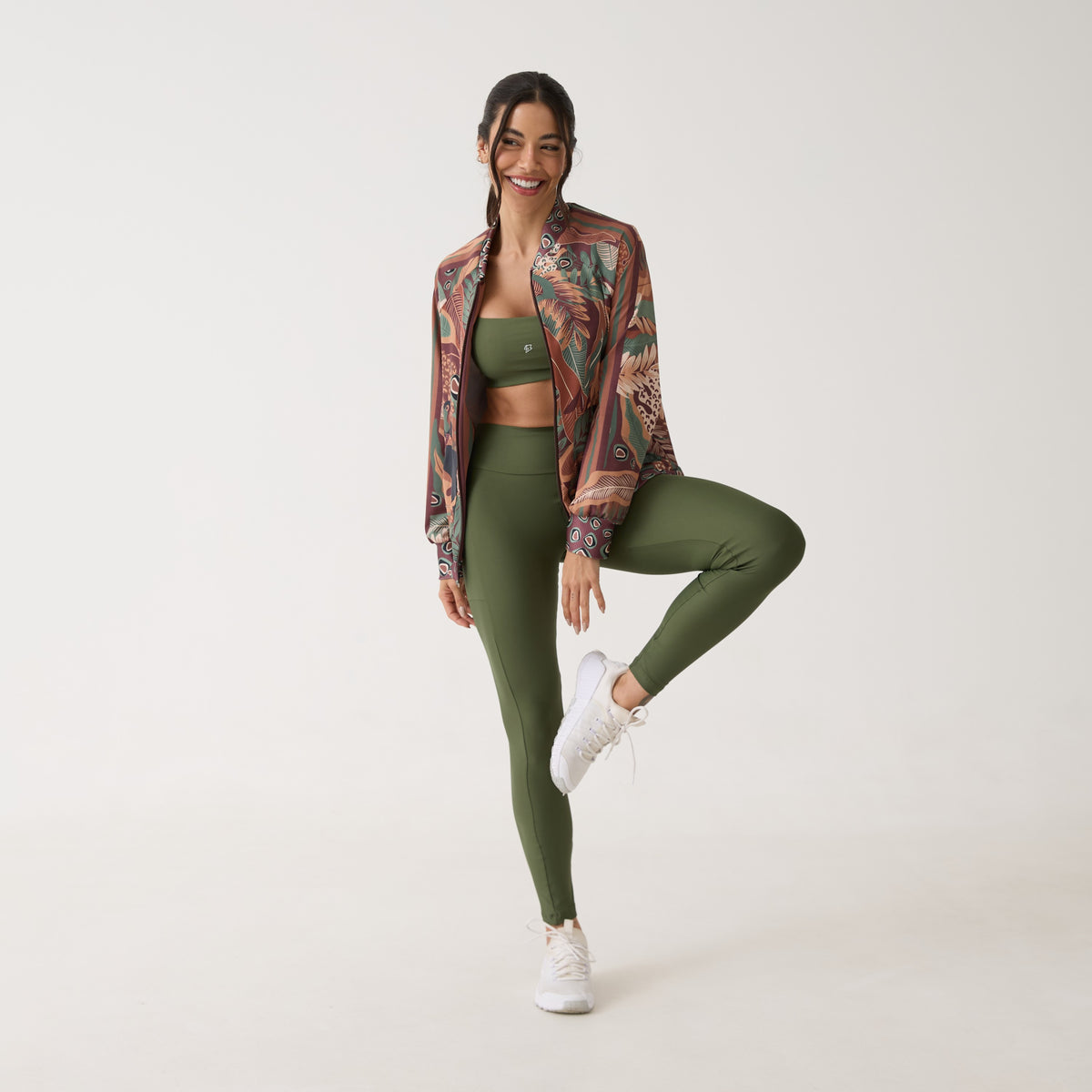 Legging Bolso Unilateral - Verde Oliva