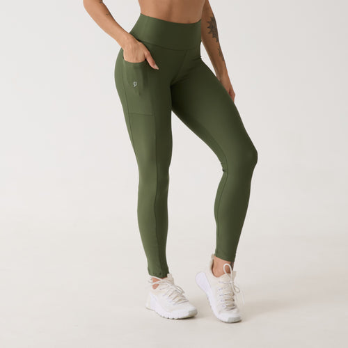 Legging Bolso Unilateral - Verde Oliva