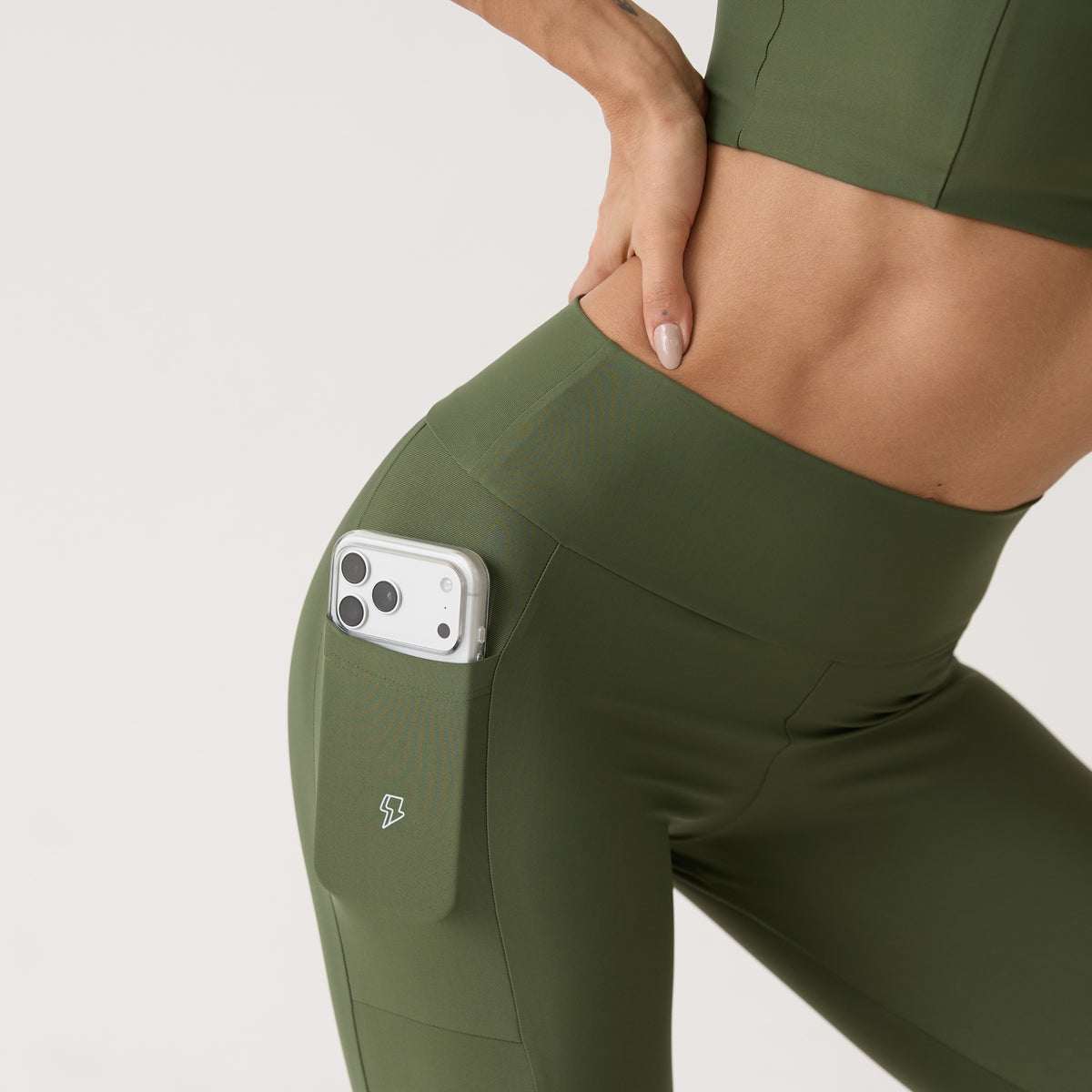 Legging Bolso Unilateral - Verde Oliva