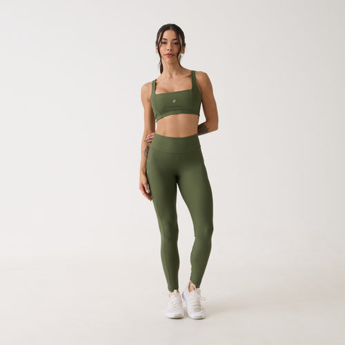 Legging Bolso Unilateral - Verde Oliva