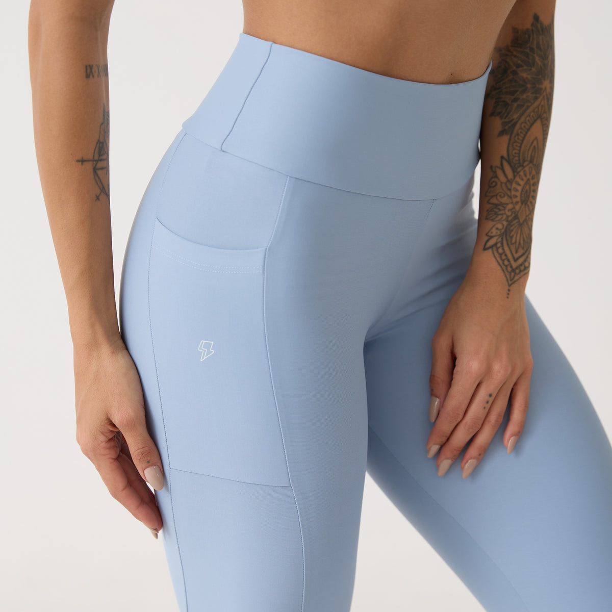 Legging Bolso Unilateral - Azul Névoa